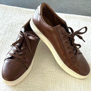 Men's Banana Republic Brown Leather Sneaker Shoe 10.5